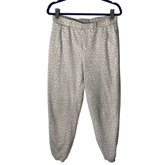 Colsie SZ M beige and white jogger sweatpants - Picture 1 of 4